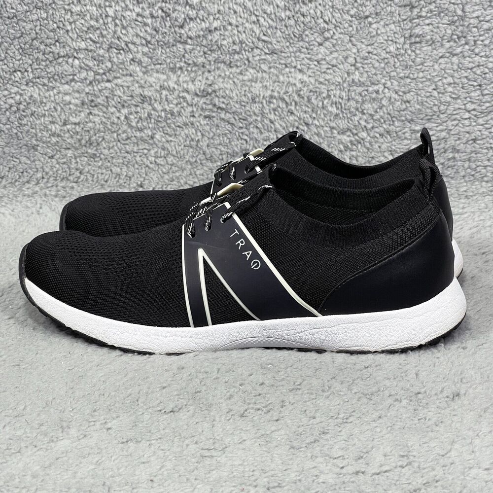 Traq By Alegria Qool Mens Size 9 Low Top Sneakers Shoes Black Comfort - Picture 3 of 9